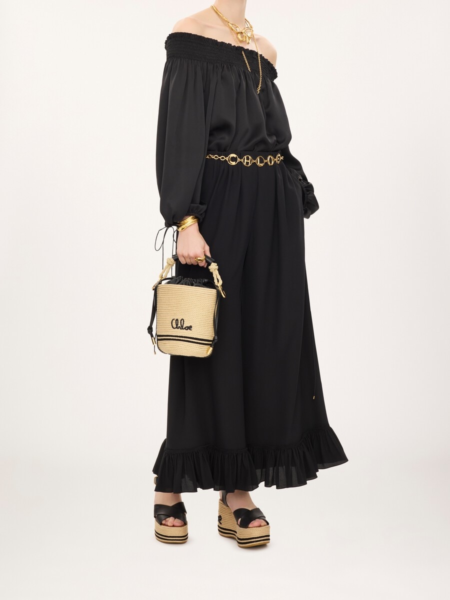 Chlo&eacute; Soleil bucket bag in cord - 8
