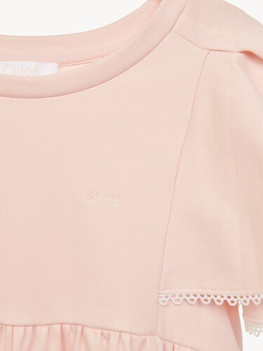 Kids' guipure-trim dress - 4