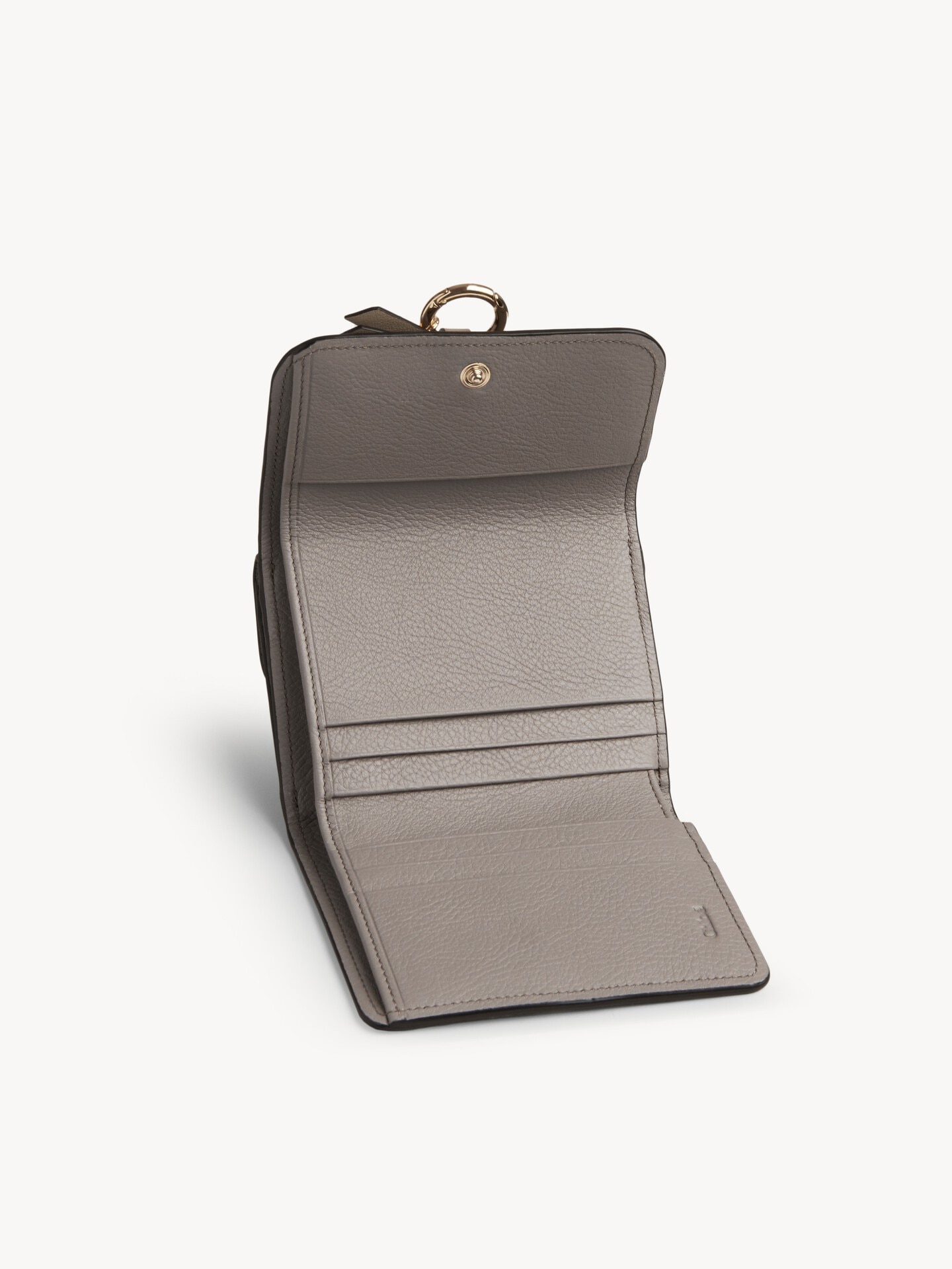 Petit portefeuille &agrave; trois volets Alphabet en cuir grain&eacute; - 2.0