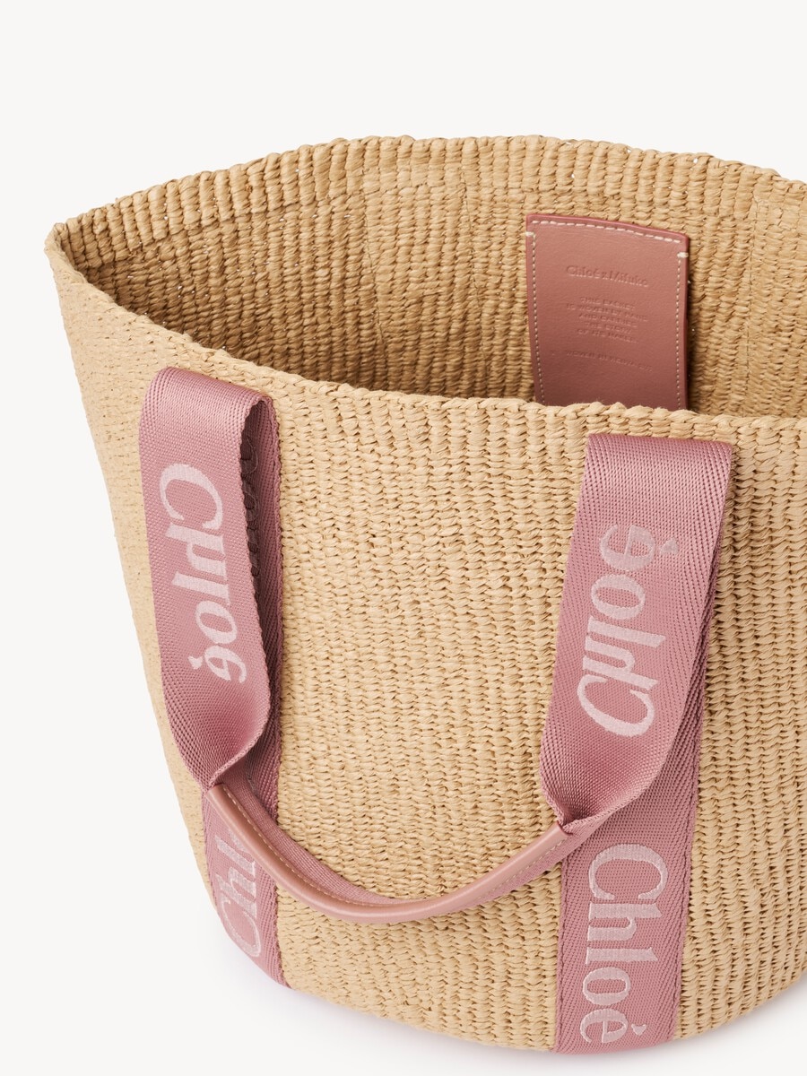 Large Woody basket in natural fibers - 7