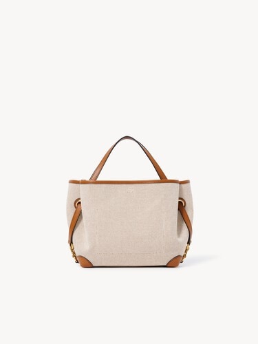 Small Chlo&eacute; Clover double carry bag in canvas - 5