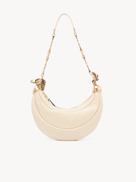 Chain Horse shoulder bag in grained leather