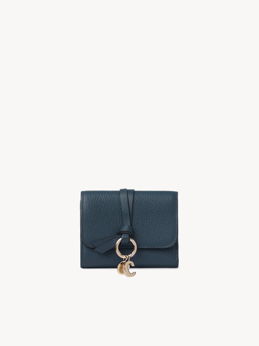 Small Alphabet tri-fold in grained leather - 2