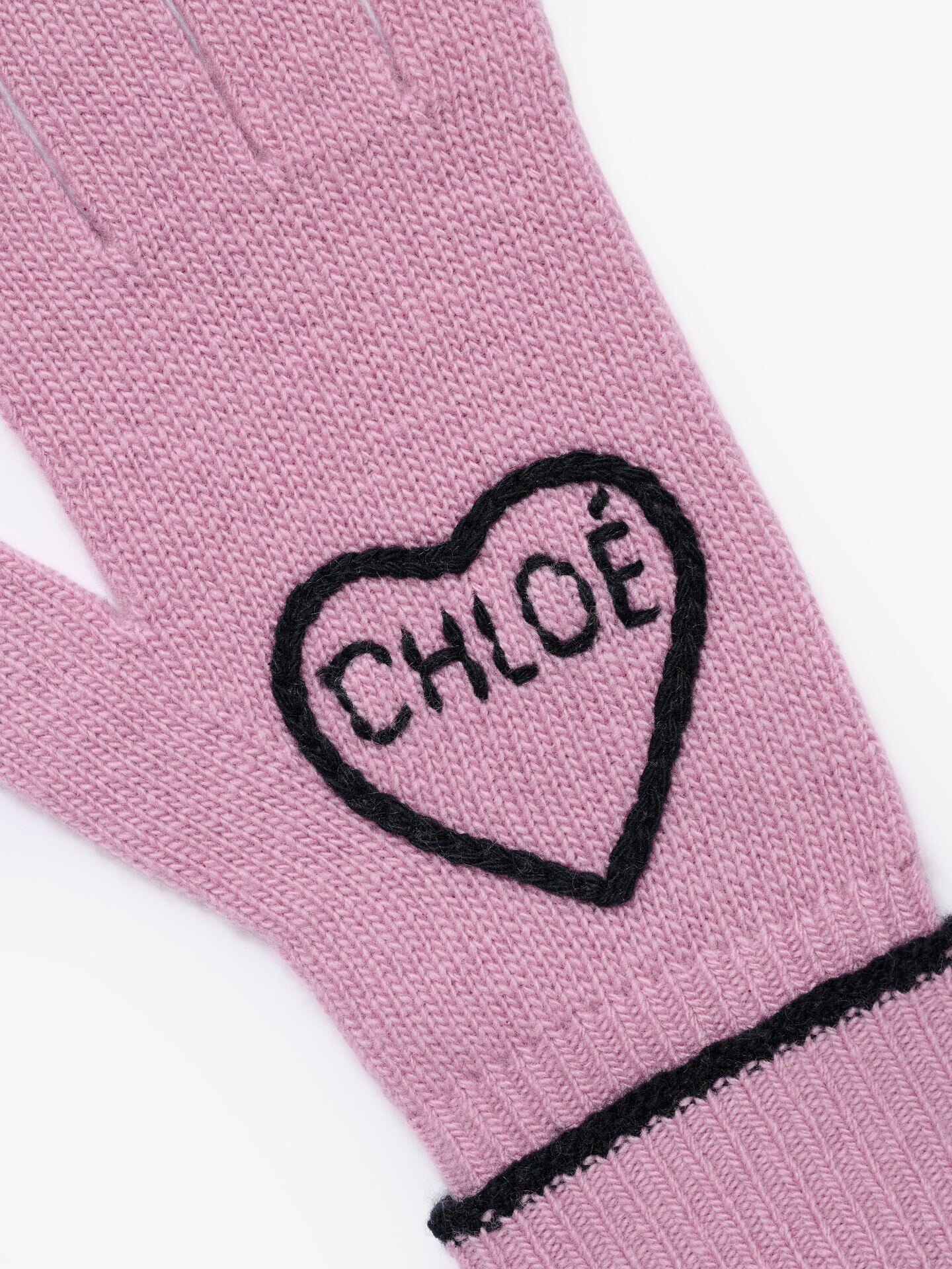 The Chlo&eacute; Encoeur gloves in wool & cashmere - 3.0