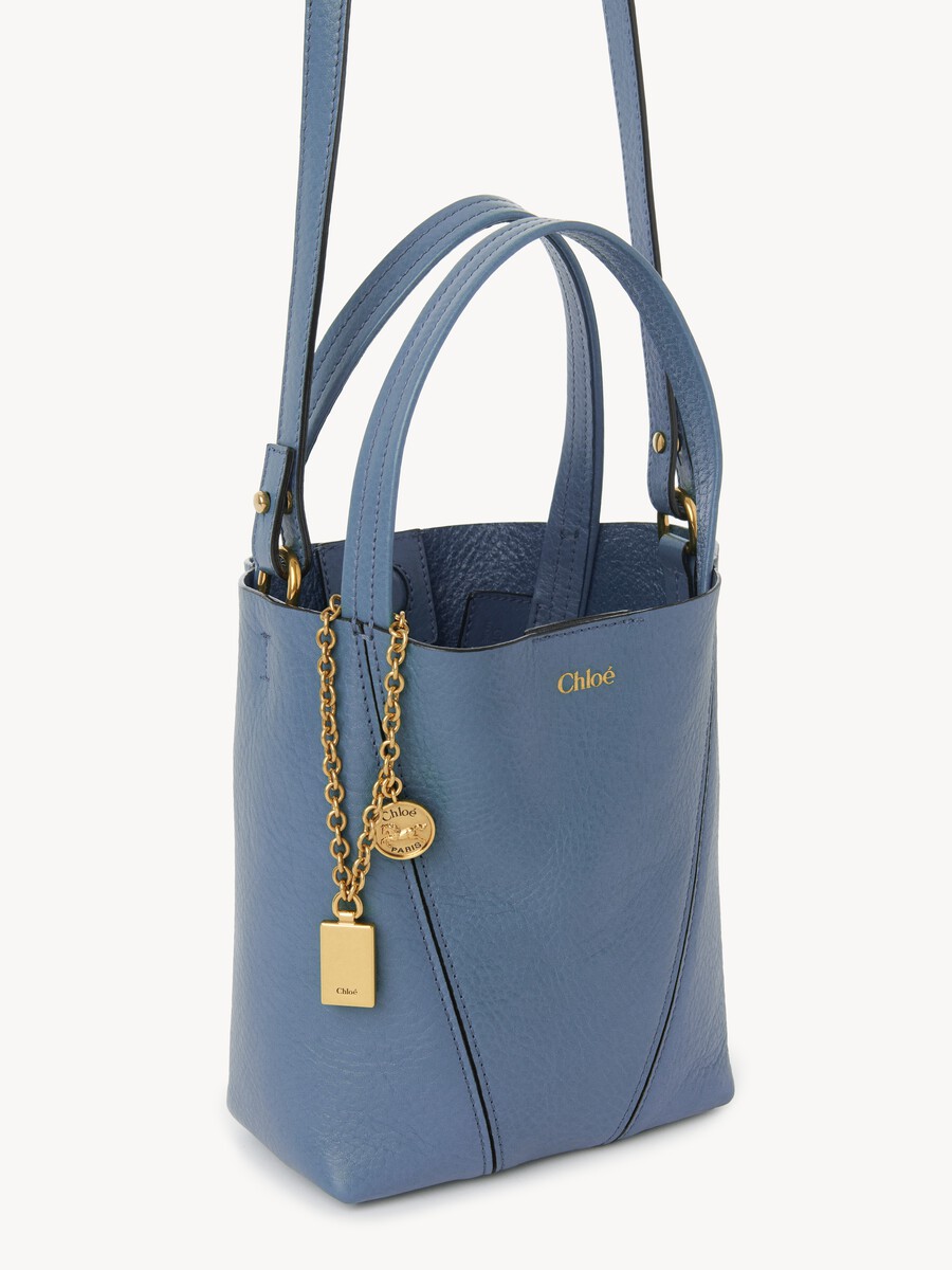Bolso tote peque&ntilde;o Chlo&eacute; Spin de cuero granulado - 6