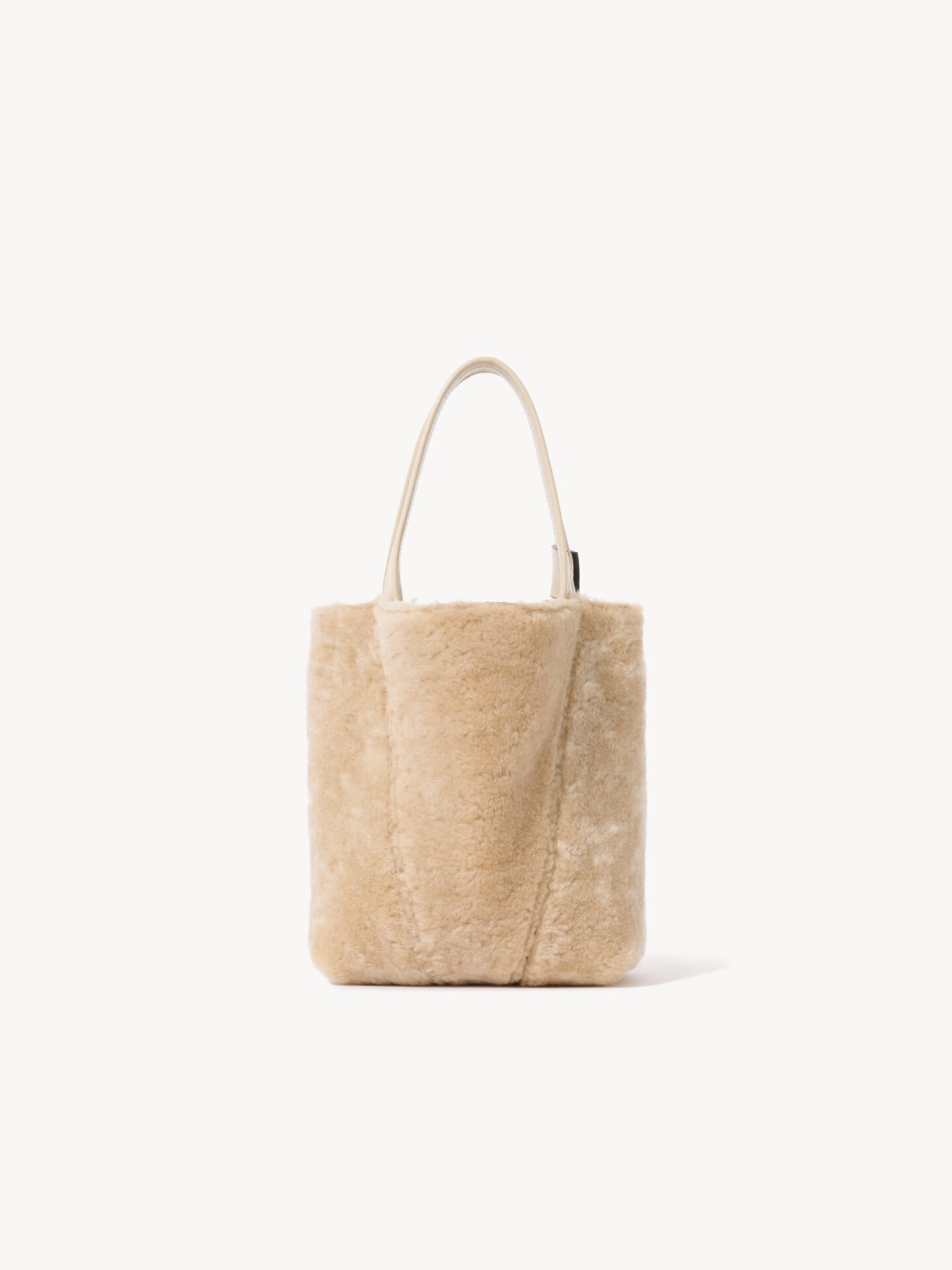 Petit sac cabas Chlo&eacute; Spin en shearling - 4.0