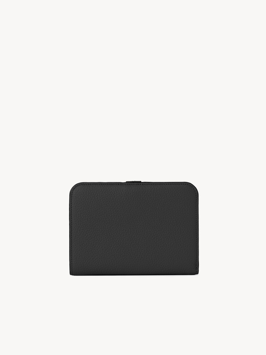 Alphabet bi-fold wallet in grained leather - 4