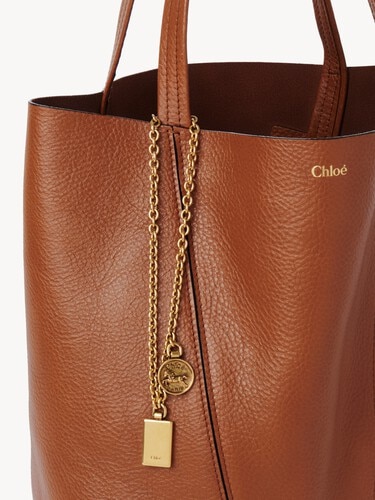 Chlo&eacute; Spin tote bag in grained leather - 6