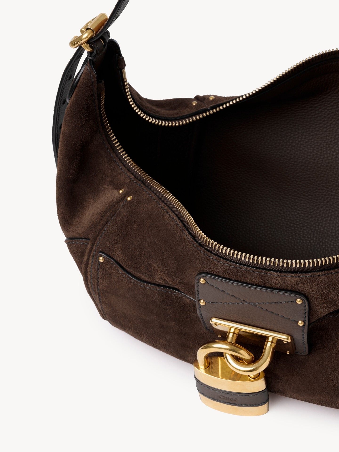 Paddington crossbody bag in suede leather - 5.0