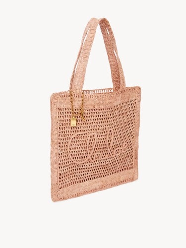 Summer Banana tote bag in raffia - 6
