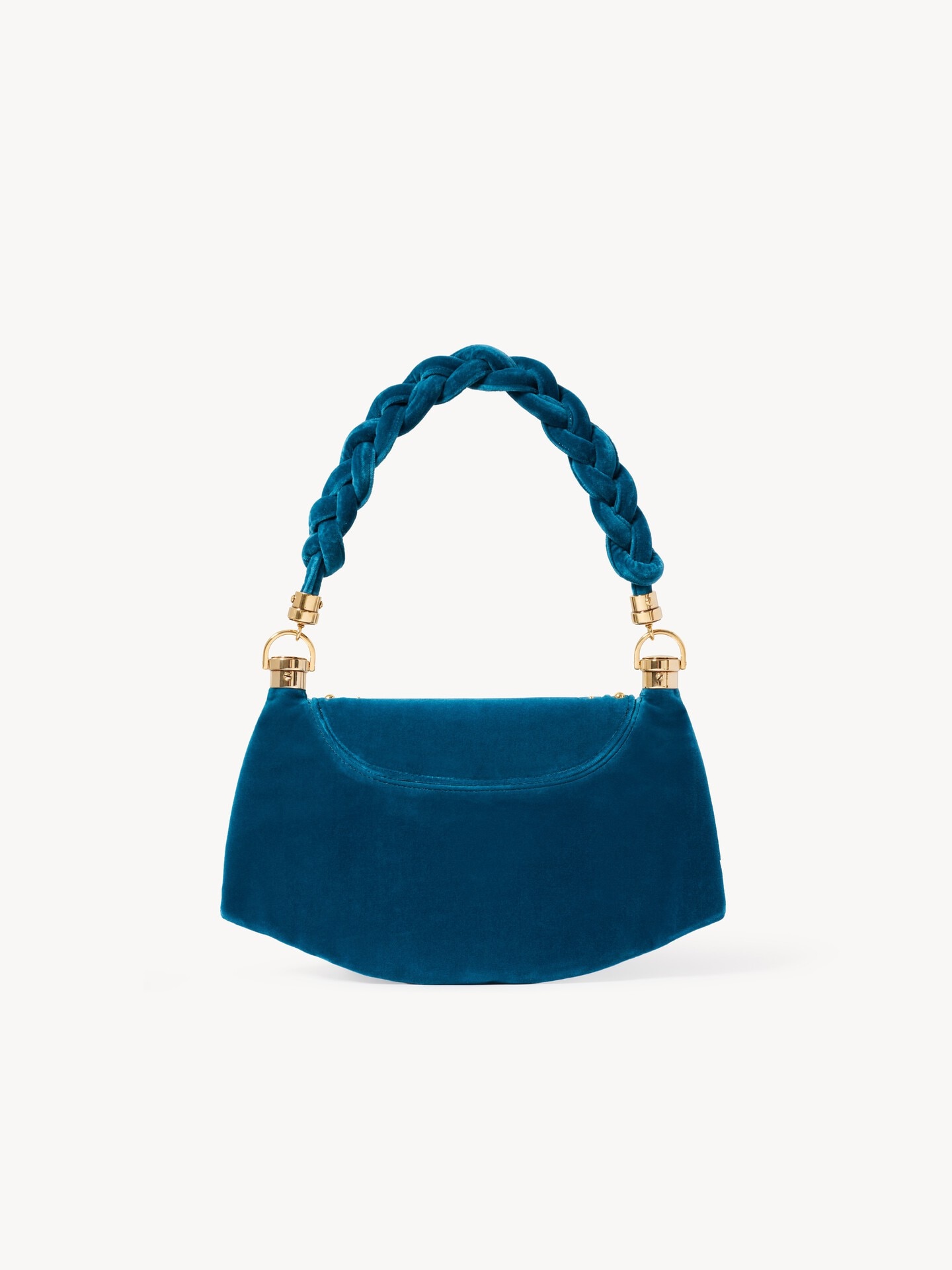 Small Marcie Foulard hobo bag in velvet with studs - 3.0