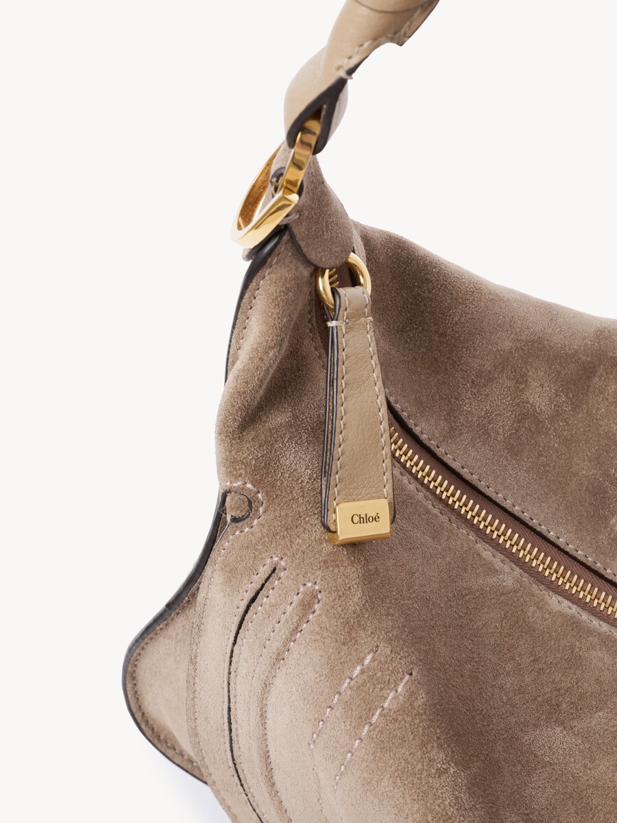 Bolso de hombro Marcie peque&ntilde;o de ante - 8