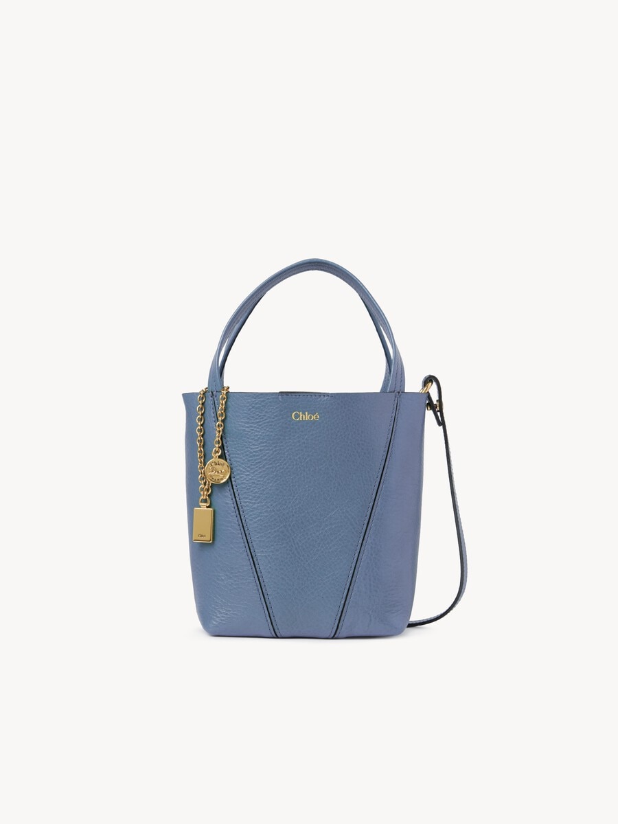 Small Chlo&eacute; Spin tote bag in grained leather - 1