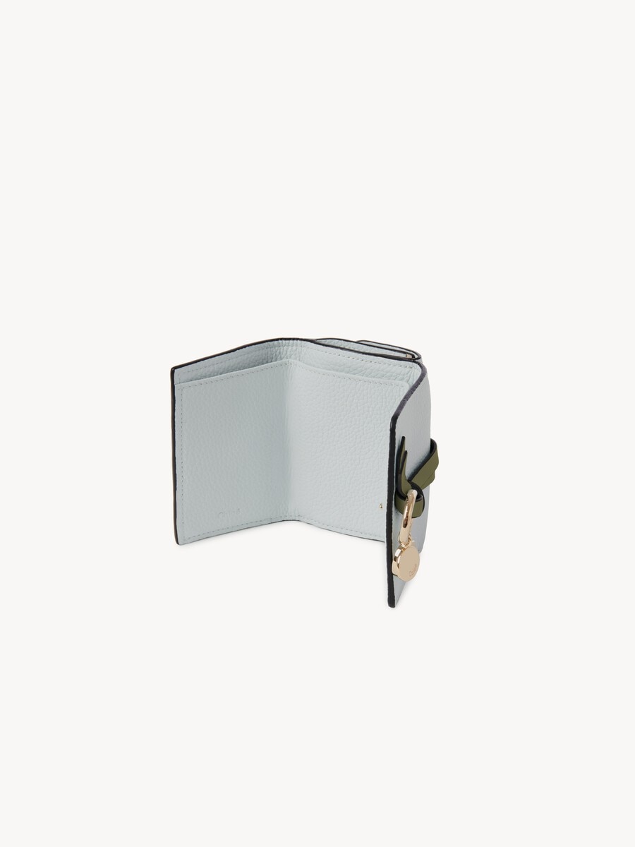 Mini Alphabet tri-fold in grained leather - 4