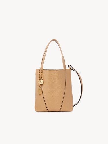 Small Chlo&eacute; Spin tote bag in grained leather - 2