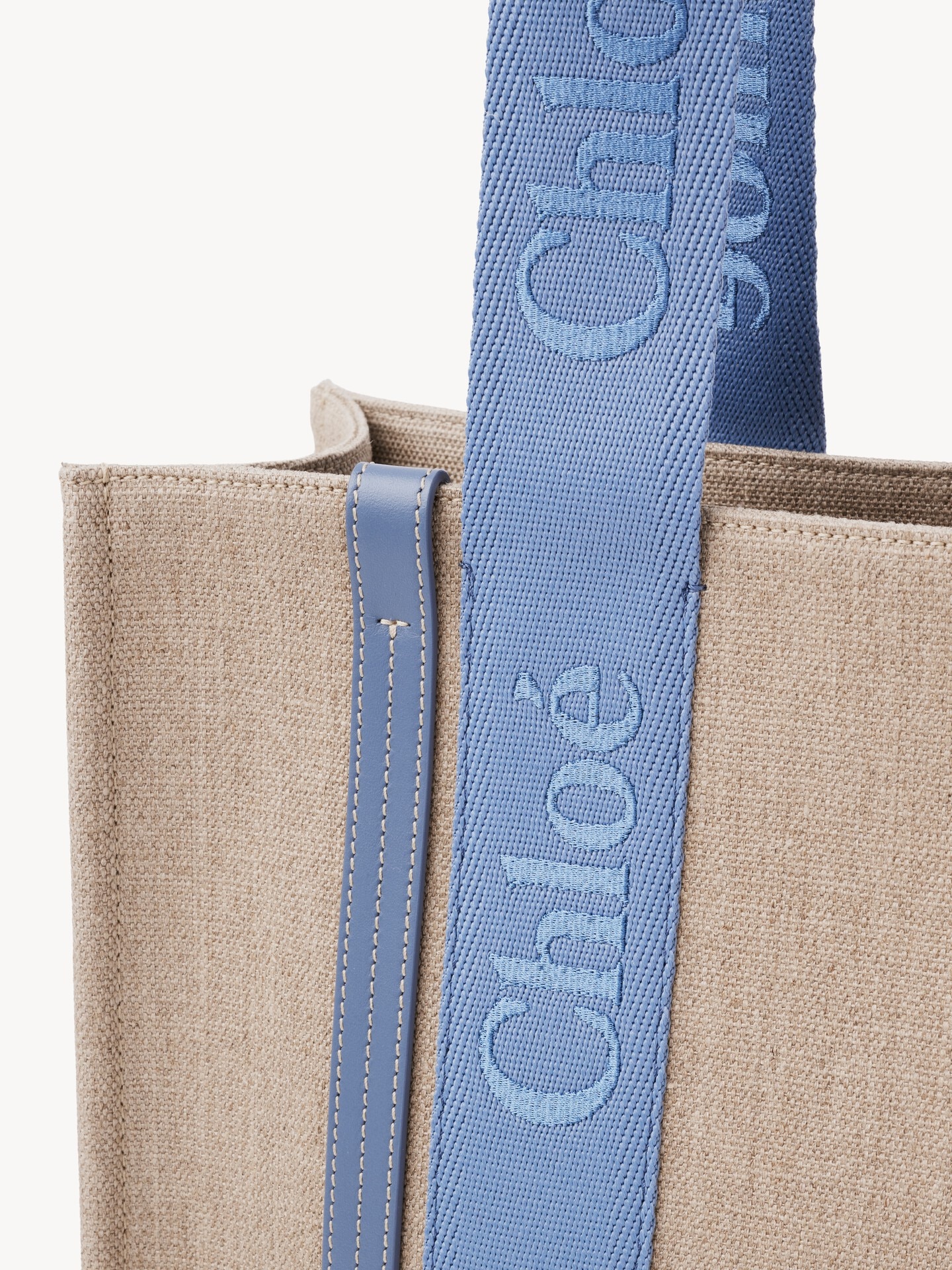 Woody tote bag in linen - 6.0