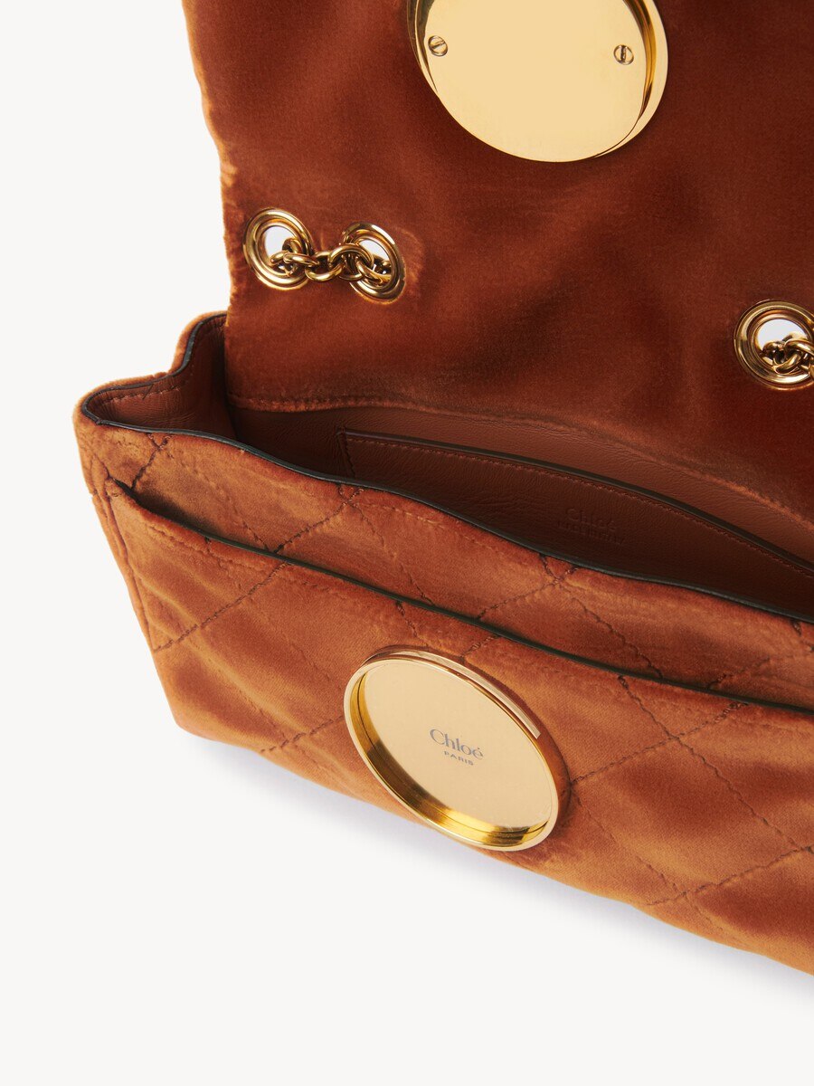 Small Chlo&eacute; Heritage shoulder bag in velvet - 5