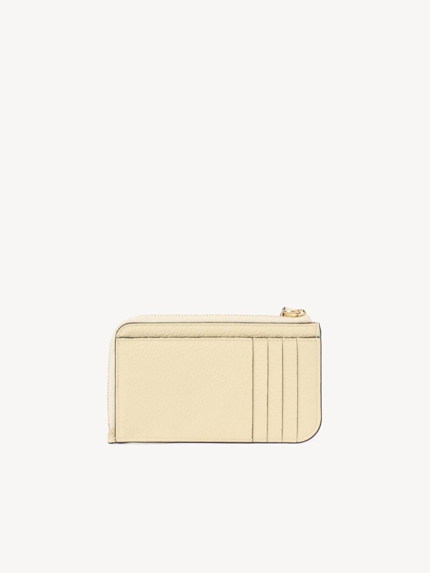 Alphabet wallet in grained leather - 4.0