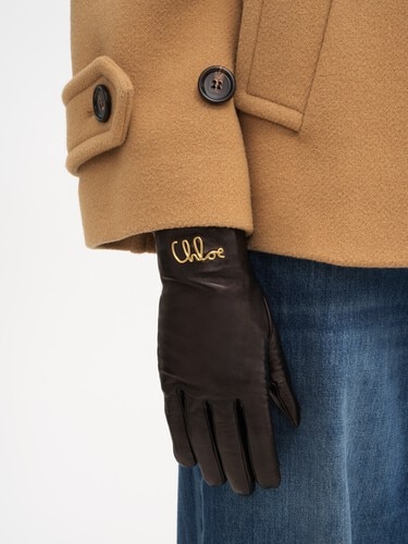 The Chlo&eacute; Iconic gloves in leather - 3