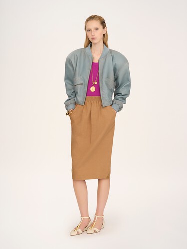 Short-sleeve sweater in a wool knit - 3