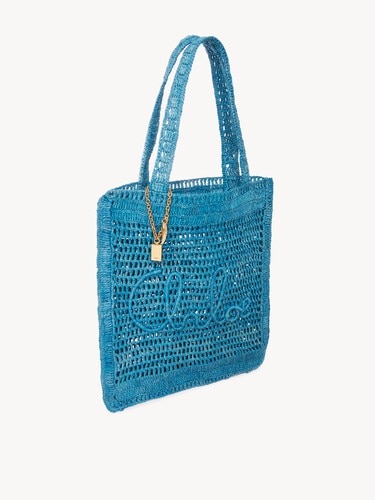 Summer Banana tote bag in raffia - 6