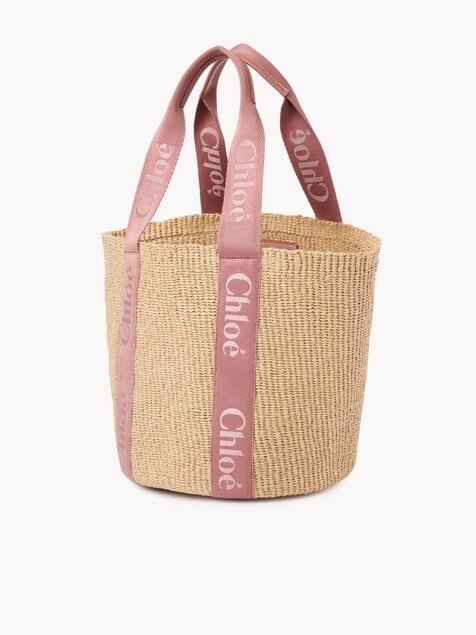 Large Woody basket in natural fibers