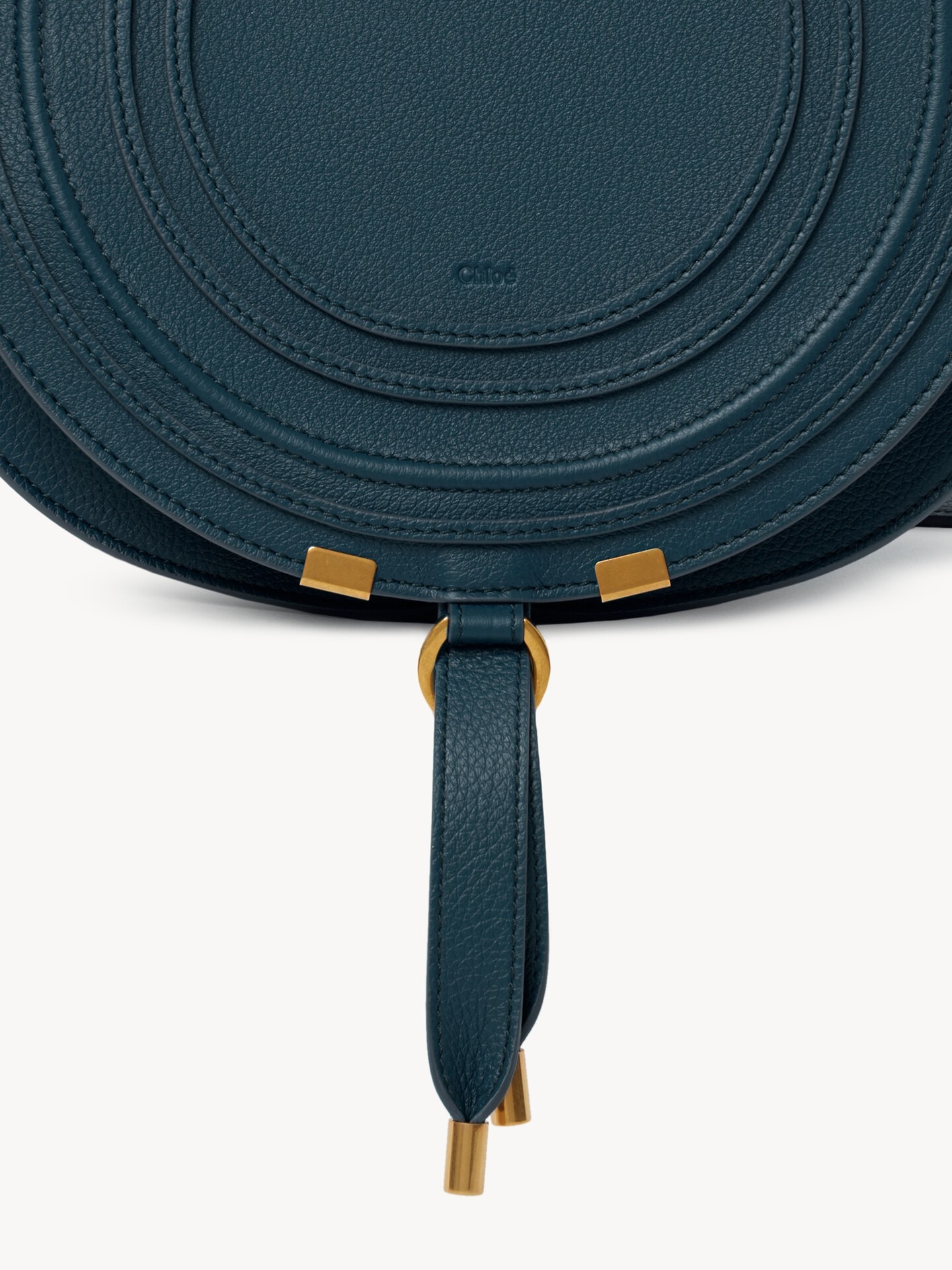 Marcie saddle bag in grained leather - 4.0