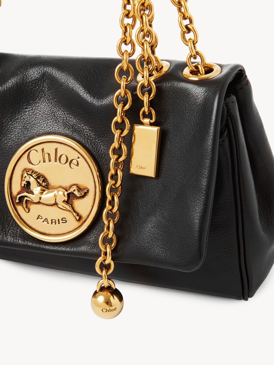 Bolso de hombro peque&ntilde;o Chlo&eacute; Heritage de cuero granulado - 8