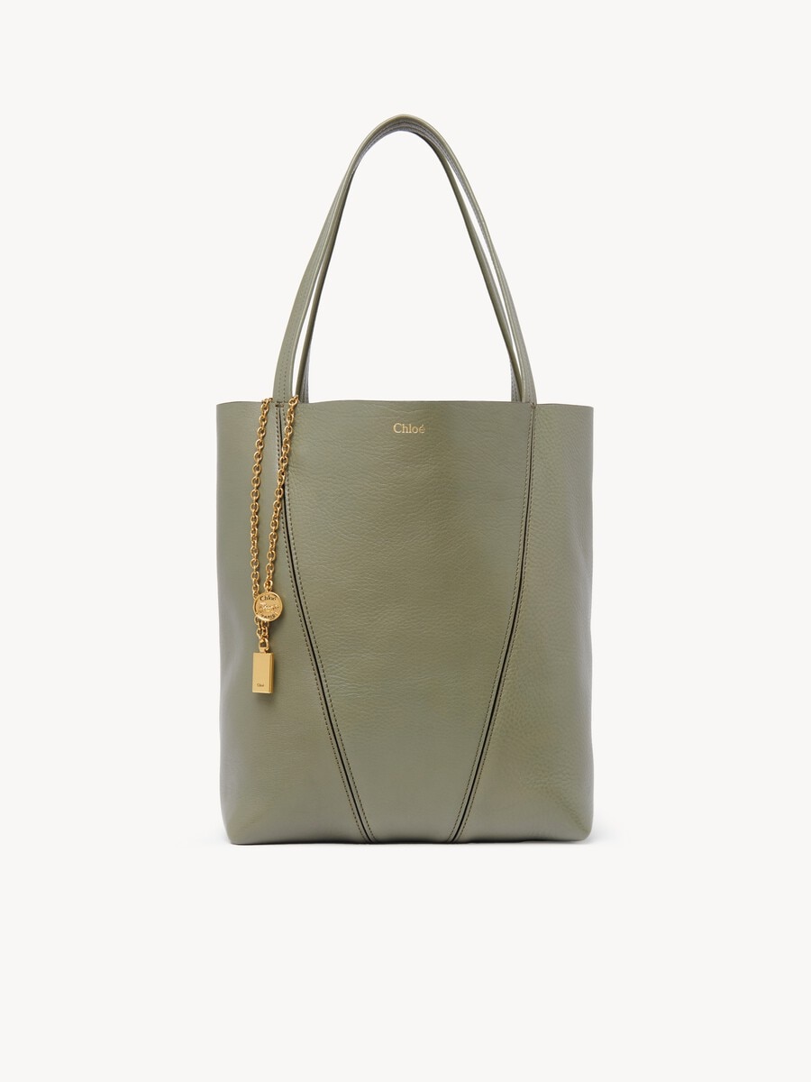 Chlo&eacute; Spin tote bag in grained leather - 1