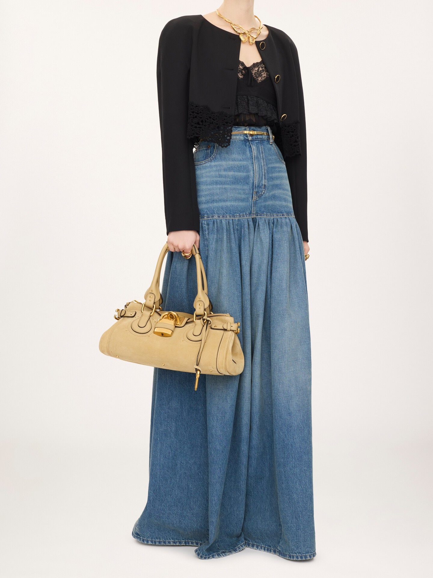 Paddington bag in suede leather - 7.0