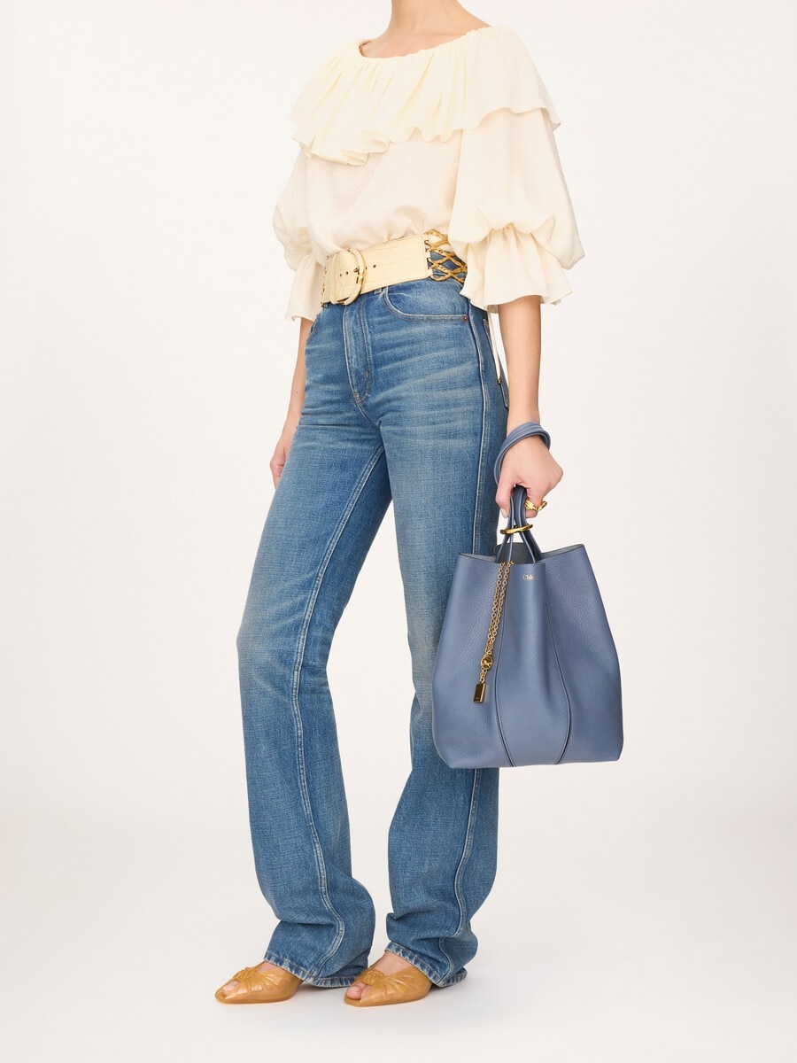 Bolso tote Chlo&eacute; Spin de cuero granulado - 8