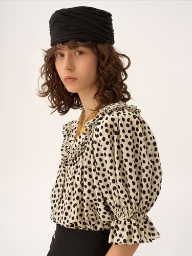 The Chlo&eacute; Toque hat in silk cr&ecirc;pe - 4
