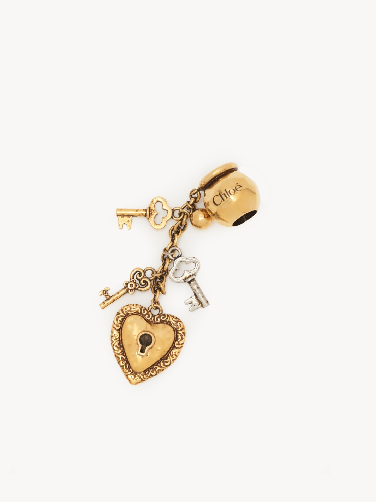 Sphere Key Dice charm for Bracelet bag in brass - 1.0