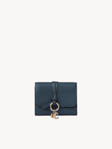 Small Alphabet tri-fold in grained leather - 2