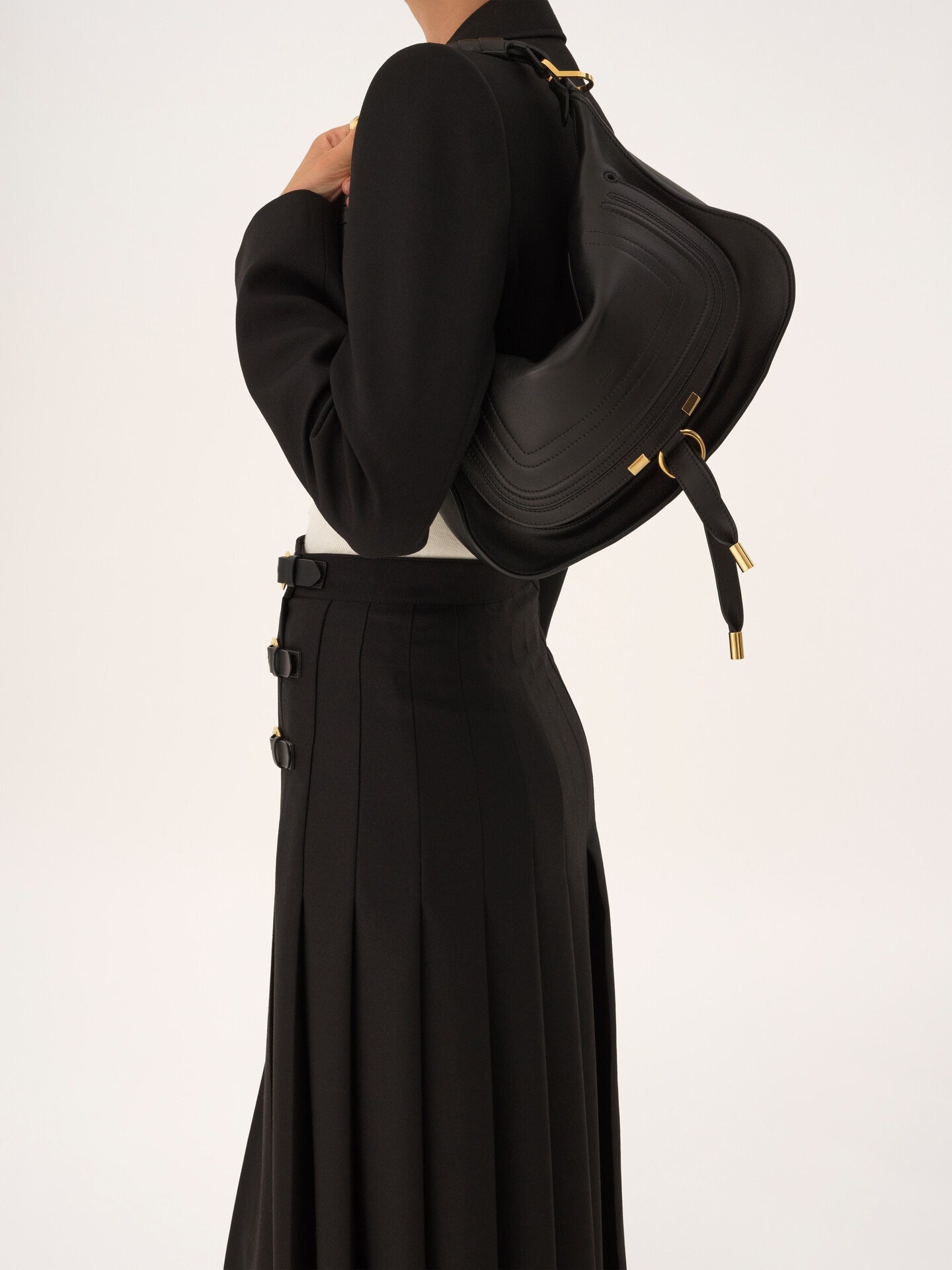 Small Marcie shoulder bag in soft leather - 2.0