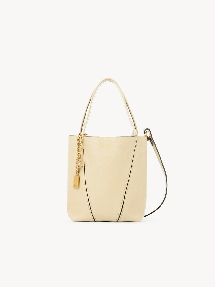 Bolso tote peque&ntilde;o Chlo&eacute; Spin de cuero granulado - 1
