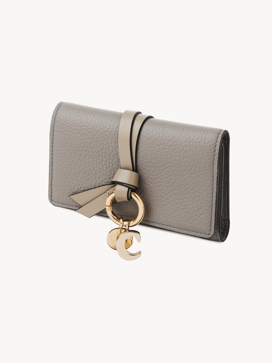 Alphabet key case in grained leather  - 3