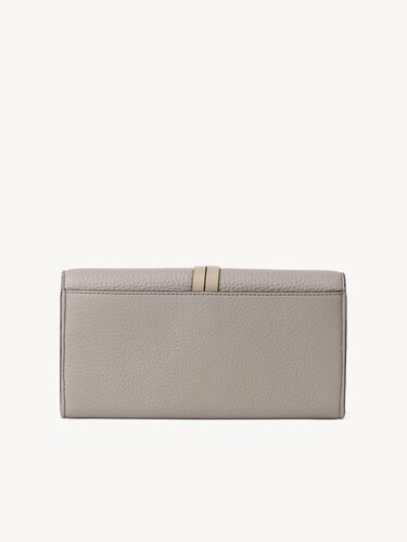 Alphabet wallet with flap in grained leather - 3