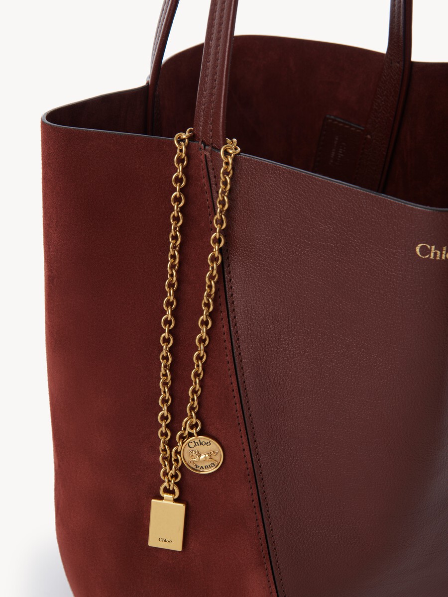 Bolso tote Chlo&eacute; Spin de cuero granulado y ante - 6