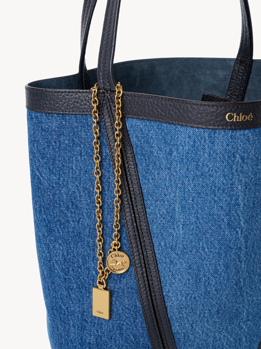 Chlo&eacute; Spin tote bag in denim - 6