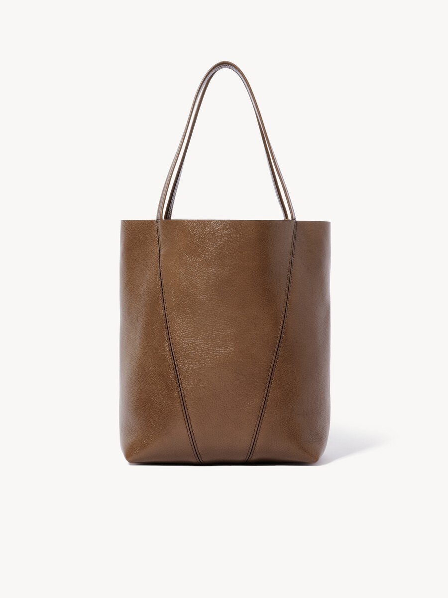 Chlo&eacute; Spin tote bag in grained leather - 5