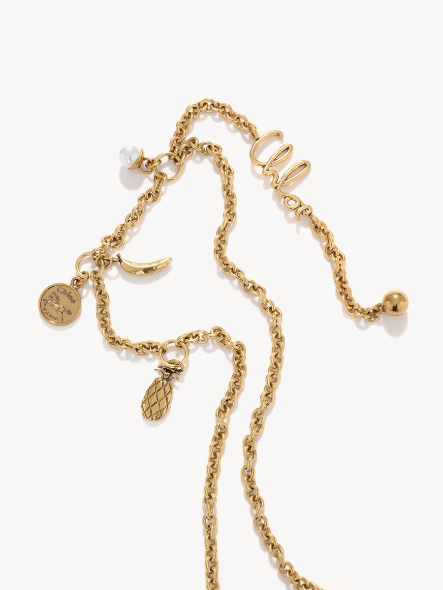 Mini Chlo&eacute; Icons shoulder bag with chain in shearling - 6
