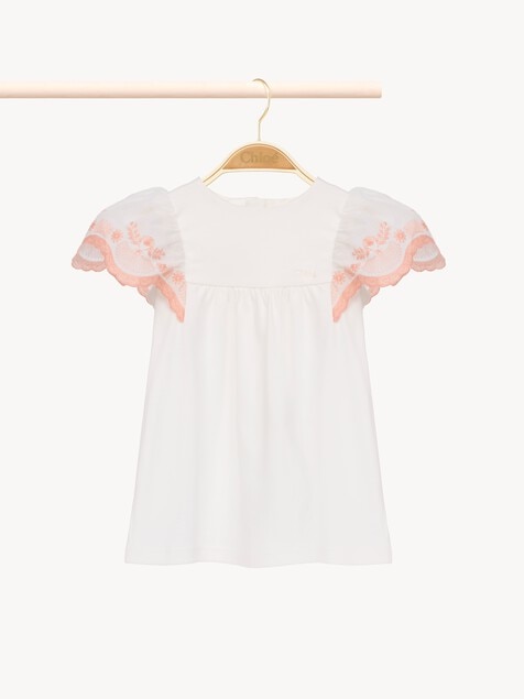 Baby puff-sleeve dress