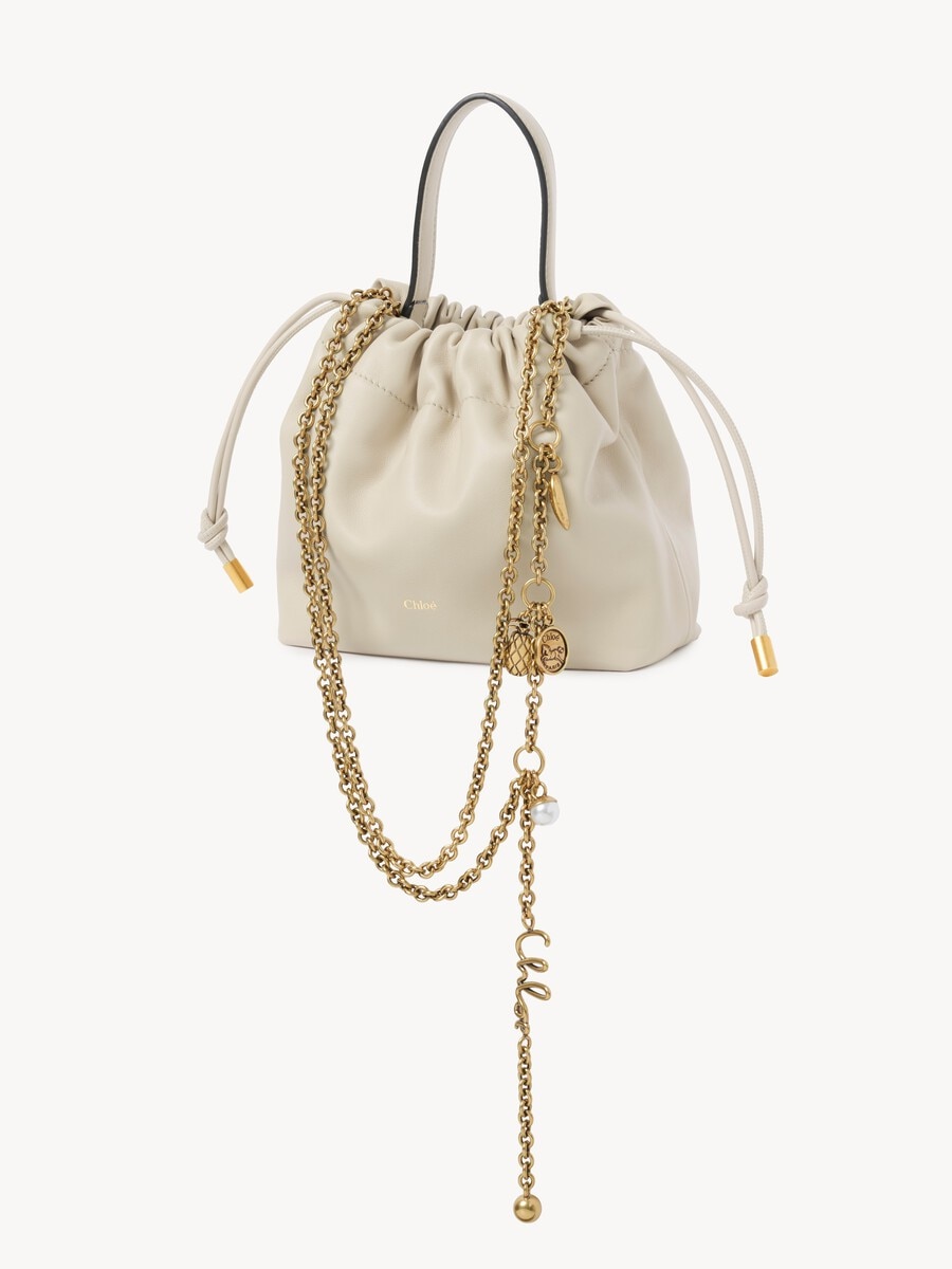 Minibolso de hombro Chlo&eacute; Icons con cadena de cuero suave - 4