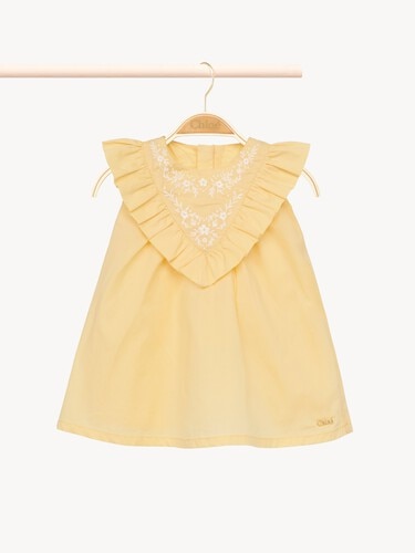 Baby gift set ceremony dress & bloomers - 3