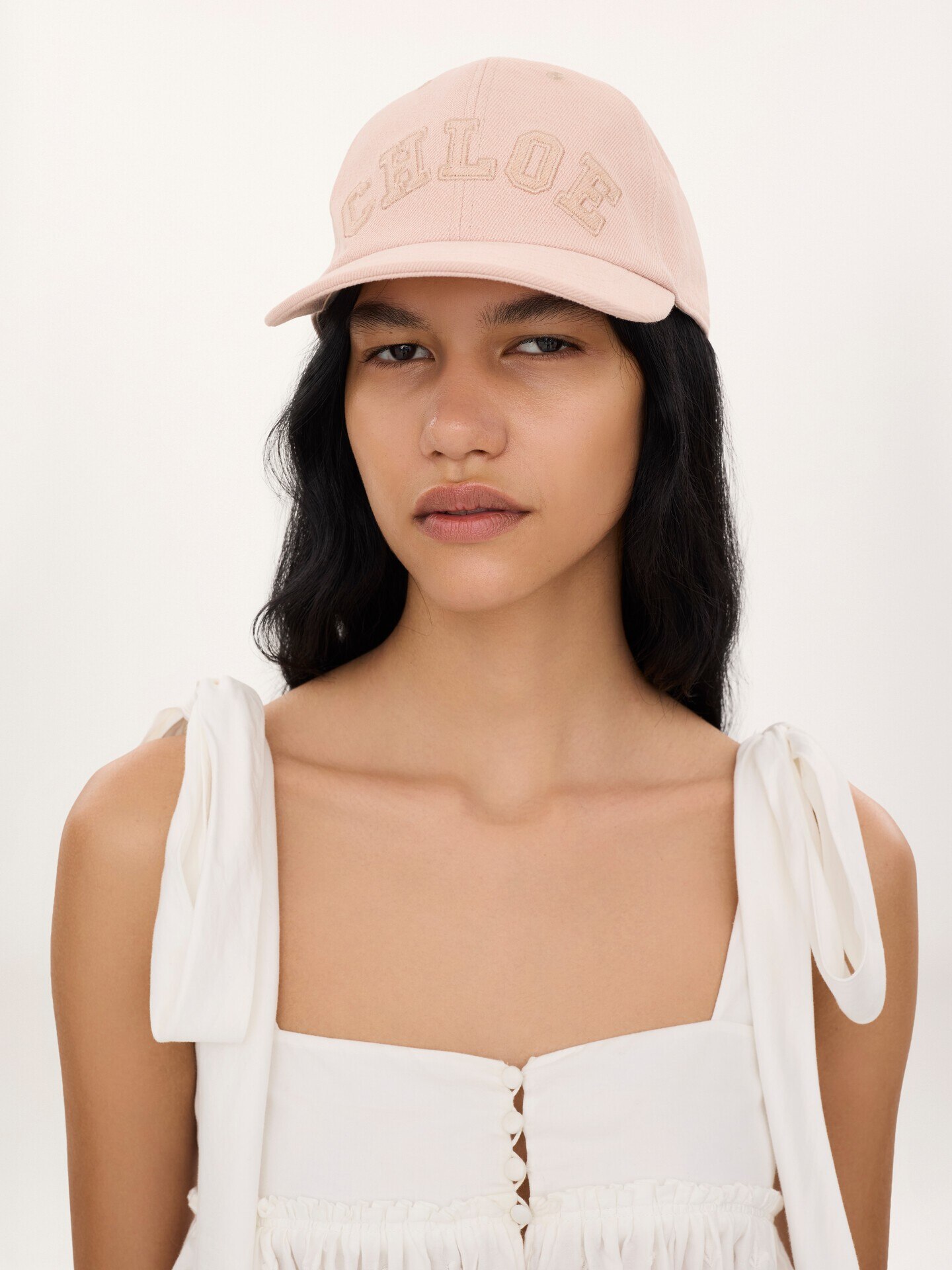 The Chlo&eacute; Signature cap in denim - 2.0