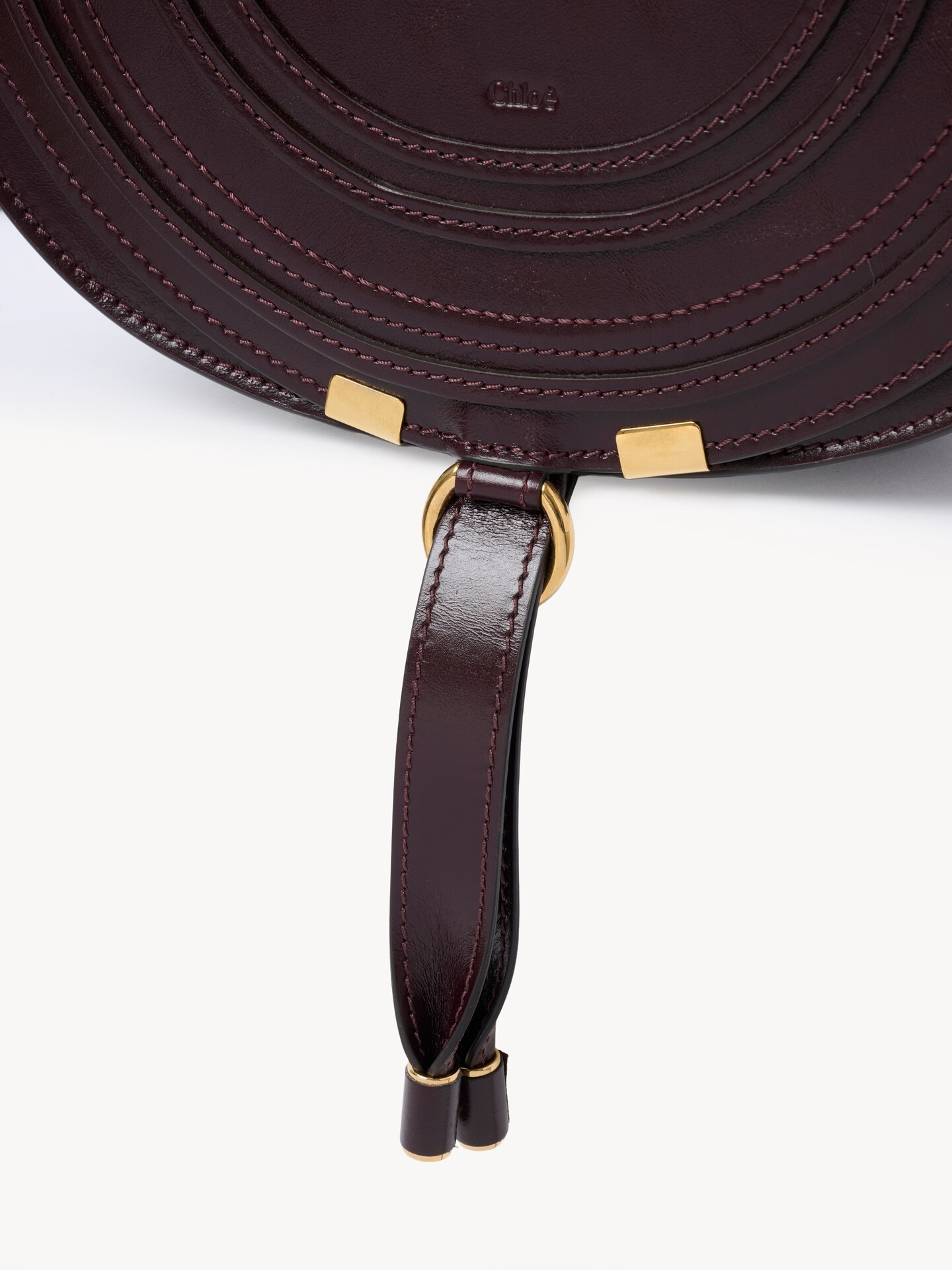 Marcie saddle bag in shiny leather - 6.0