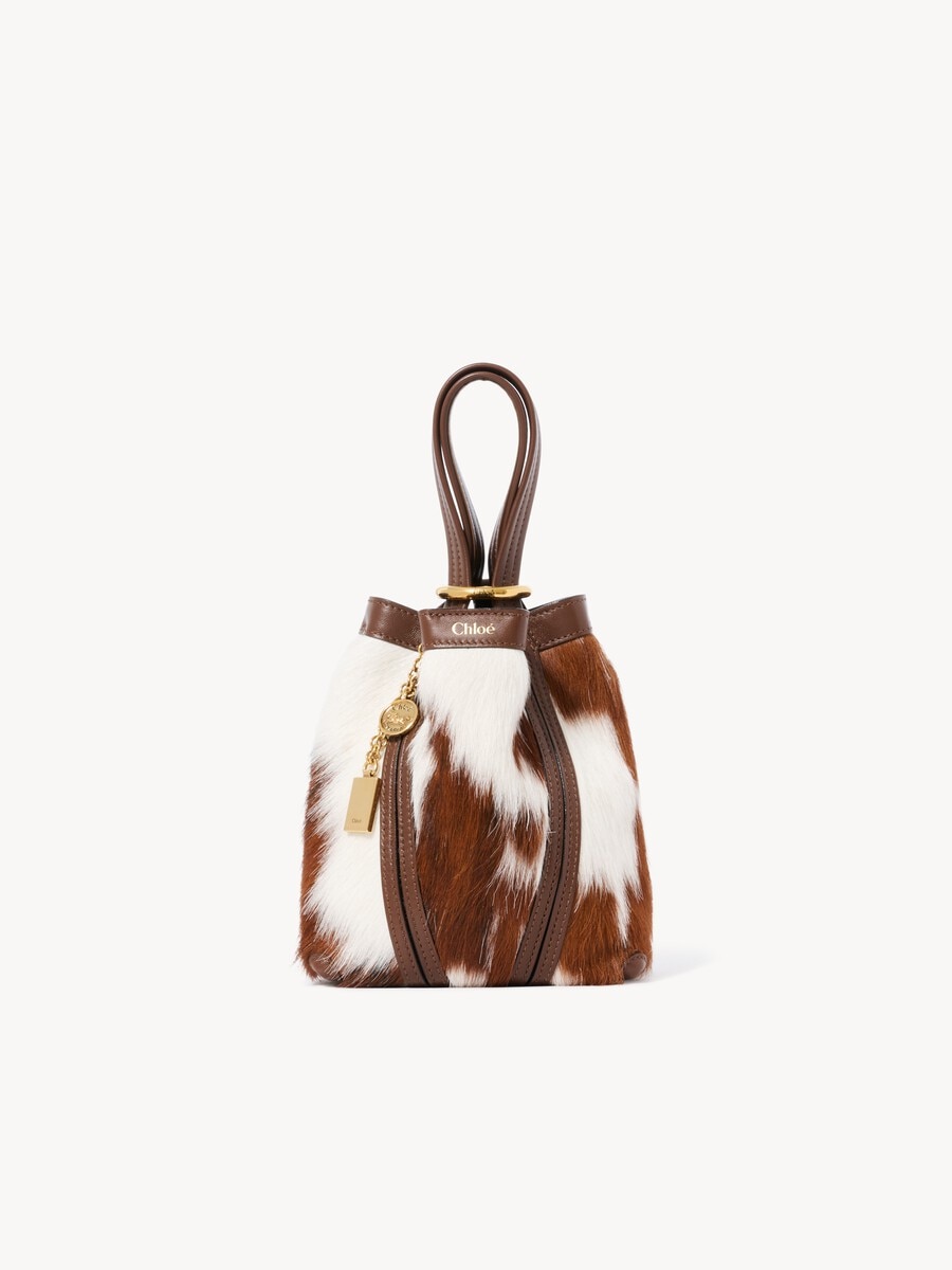 Small Chlo&eacute; Spin tote bag in hair-on leather - 2
