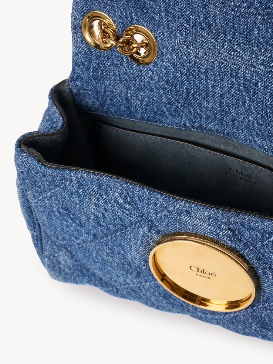 Small Chlo&eacute; Heritage shoulder bag in denim - 5