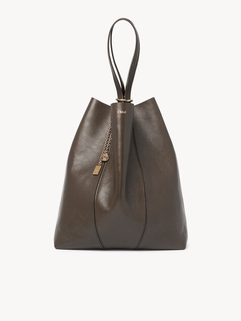 Large Chlo&eacute; Spin tote bag in grained leather
